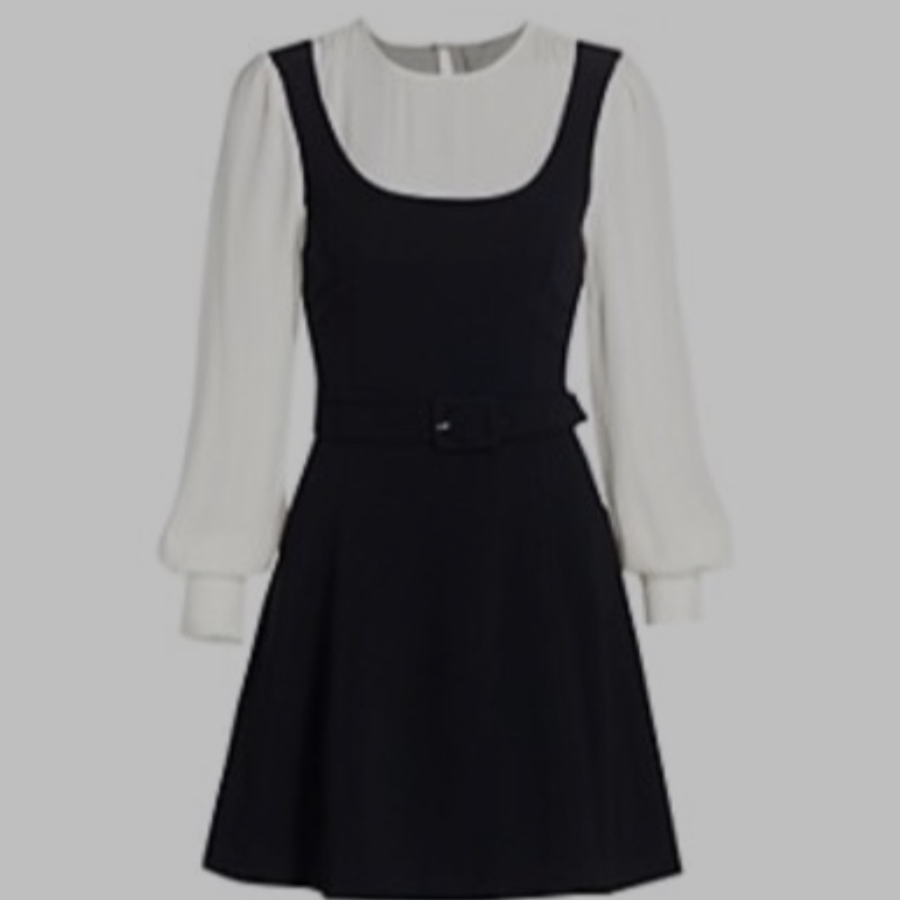 Cinq à Sept Leila Long-Sleeve Skater Dress